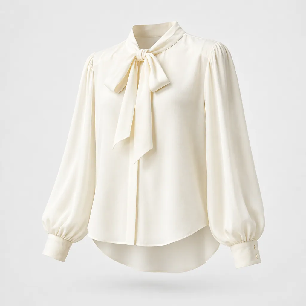 Iris Bow-Neck Blouse - product shot
