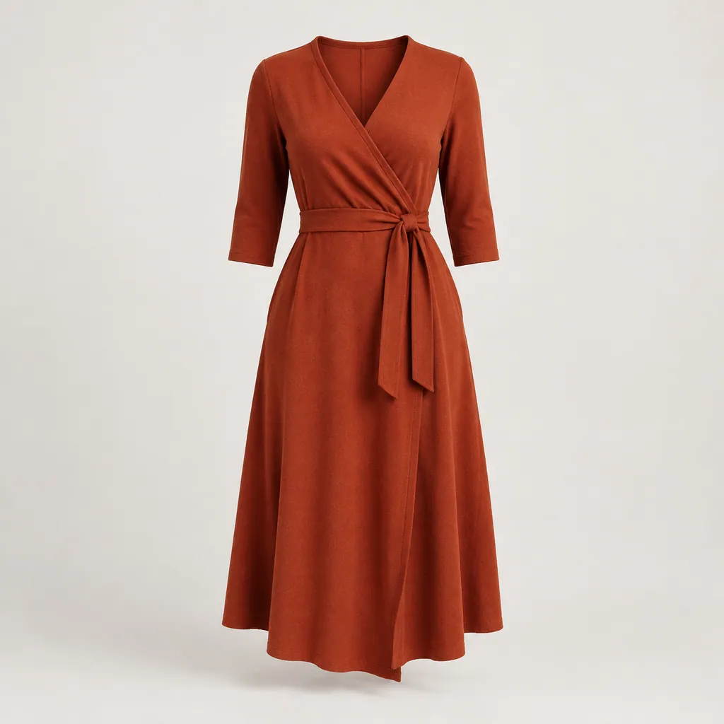 Mira Midi Wrap Dress - product shot