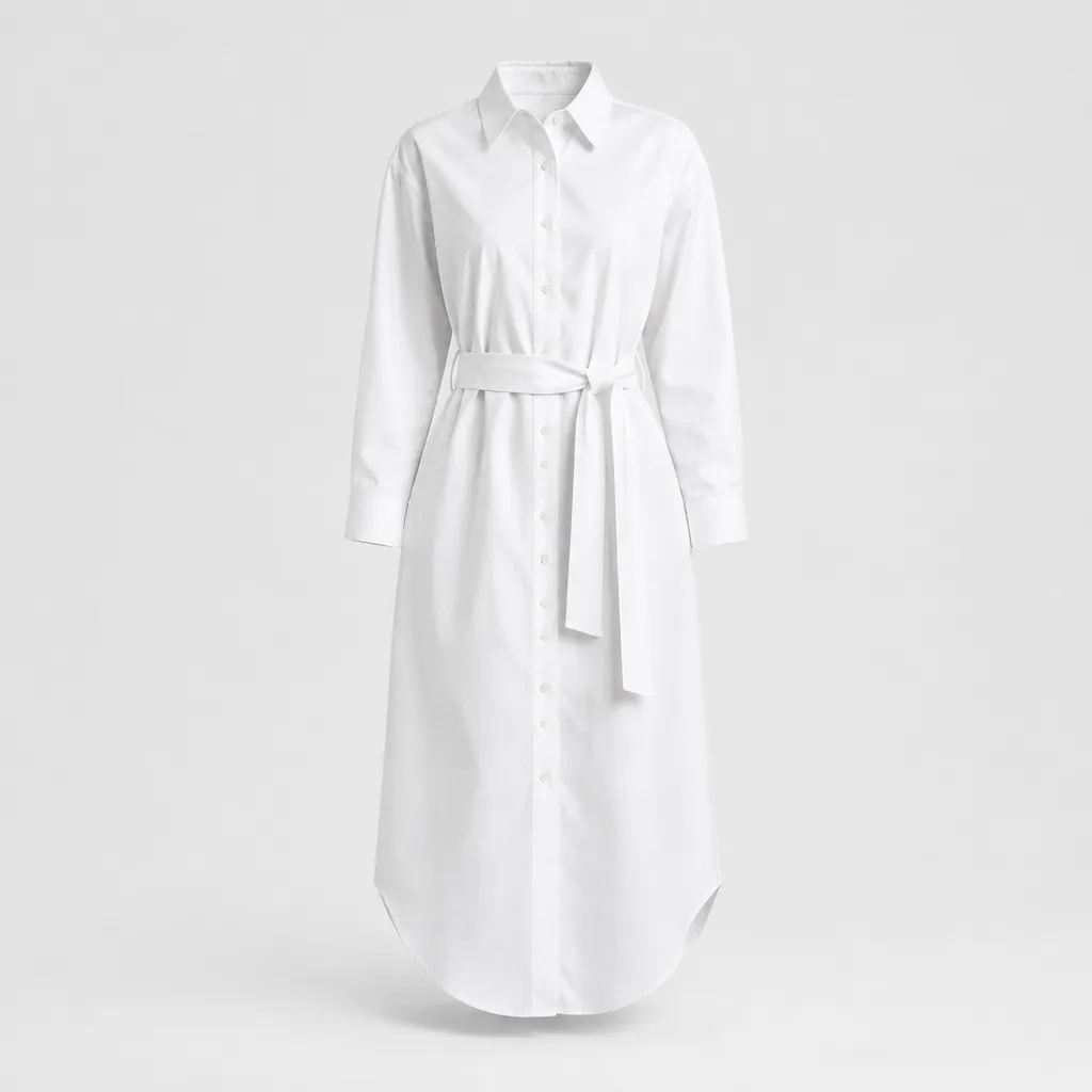 Sable Poplin Shirt Dress - product shot