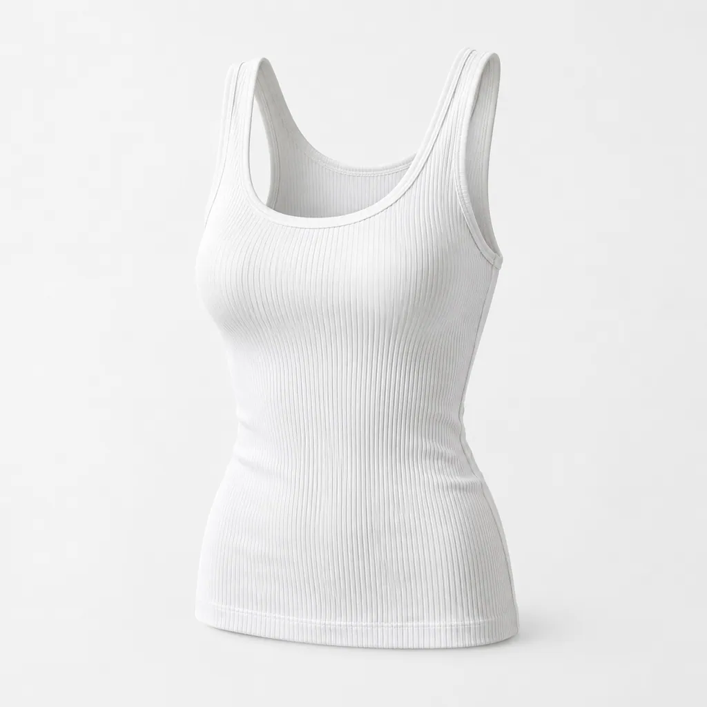Tess Ribbed Tank - product shot